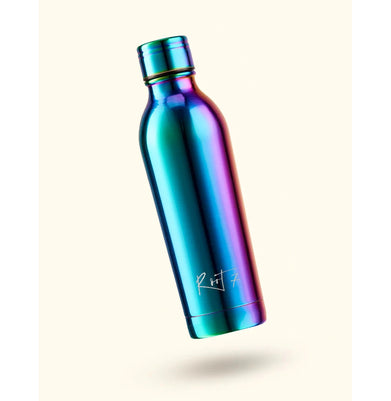 imagRoot7 Stainless Steel Insulated Water Bottle, Polished Rainbow Bottle-500ml