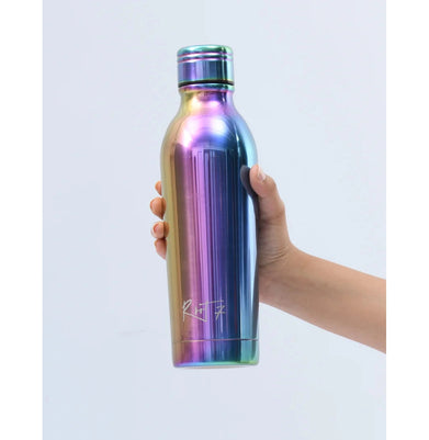 imagRoot7 Stainless Steel Insulated Water Bottle, Polished Rainbow Bottle-500ml
