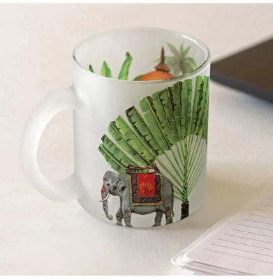 imagRoyal Elephant Frosted Glass Mug 10%OFF, Beyond Books, BOOKS5, Cups & Mugs, Gift, Gift Under 699 - Non Books, Non Discounted Products, Royal Elephant Frosted Glass Mug, Stationery & Gifts crossword.in