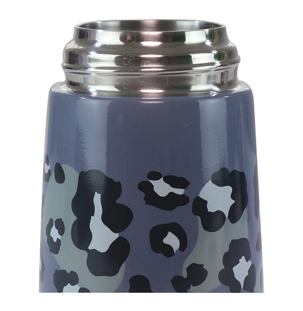Smily Kiddos Insulated water bottle 450ml - leopard Print Grey | Crossword.in
