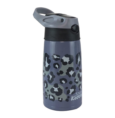 imagSmily Kiddos Insulated water bottle 450ml - leopard Print Grey