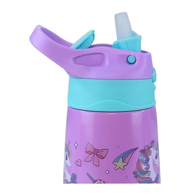 imagSmily Kiddos Insulated water bottle 450ml - unicorn theme Purple