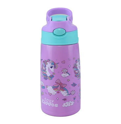 imagSmily Kiddos Insulated water bottle 450ml - unicorn theme Purple