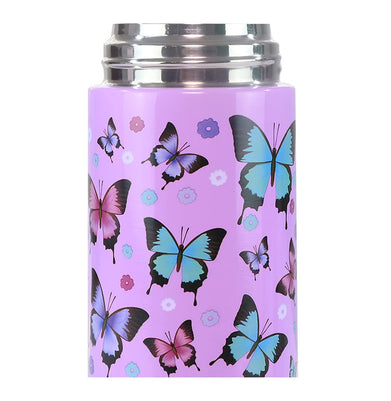 imagSmily Kiddos Insulated water bottle 600ml - Butterfly Theme Purple