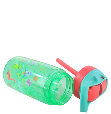 imagSmily kiddos sipper Bottle 450 ml - dino theme Green