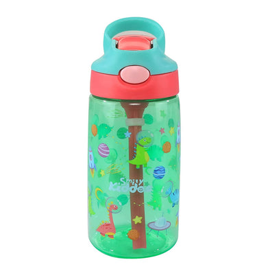 imagSmily kiddos sipper Bottle 450 ml - dino theme Green