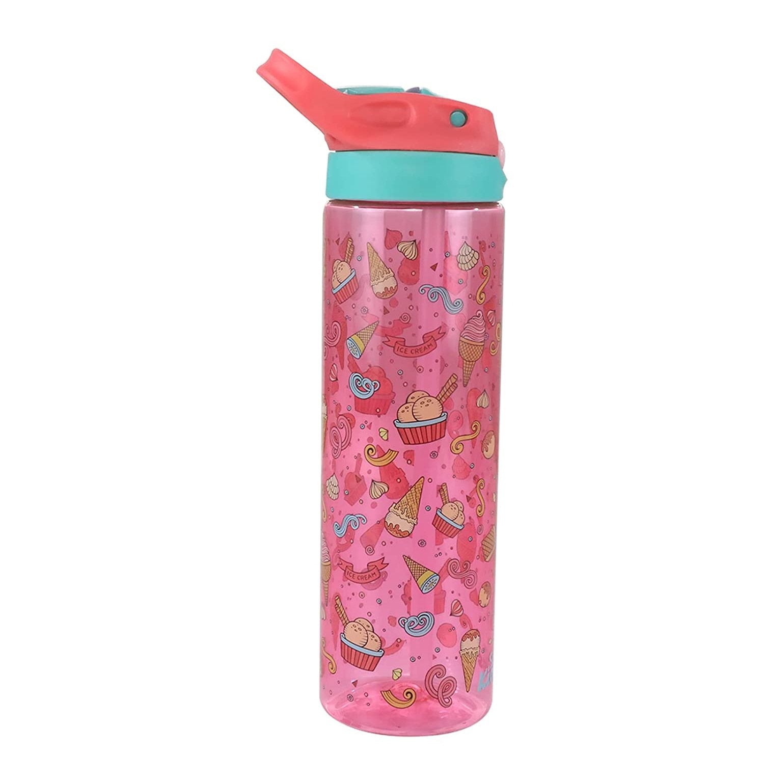Smily Kiddos Ice Cream Dreams 750 ml Pink Sipper Bottle