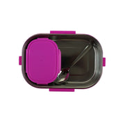 image //www.c...SMILY KIDDOS Stainless steel insulated lunch box Pancake theme - Purple
