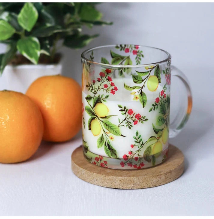 Zesty Lemon Glass Mug - Crossword.in 