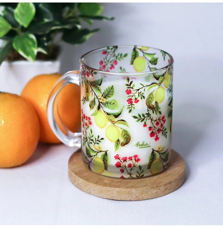 Zesty Lemon Glass Mug - Crossword.in 
