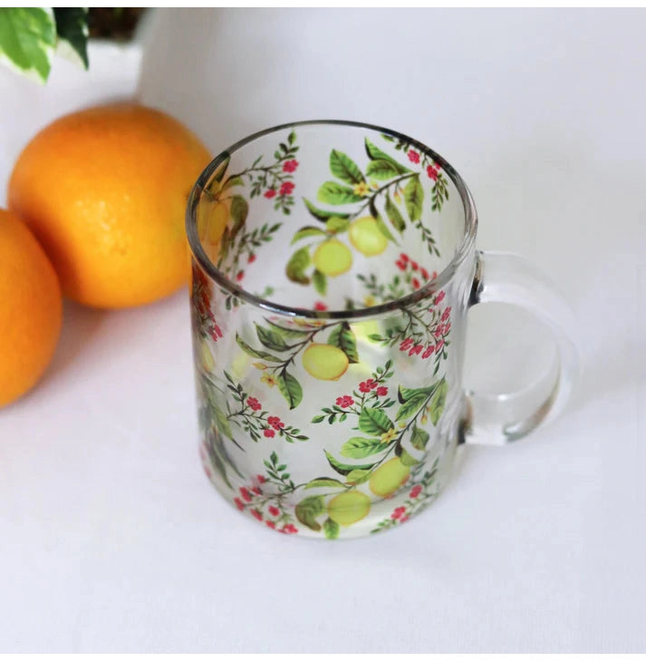 Zesty Lemon Glass Mug - Crossword.in 