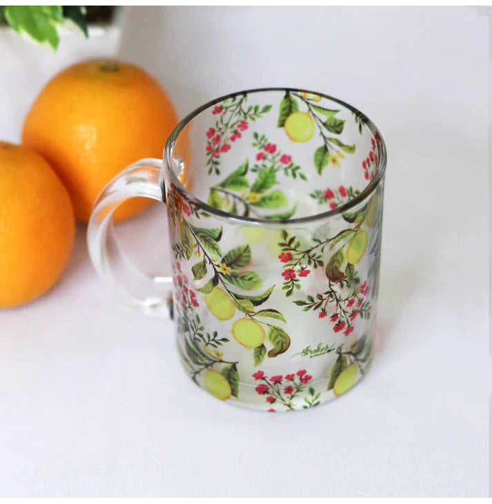 Zesty Lemon Glass Mug - Crossword.in 