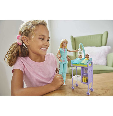 imagBarbie Doll Careers Barbie Baby Doctor And Playset 10%OFF, 3-5 Years, 6-8 Years, Barbie, Barbie Doll Careers Barbie Baby Doctor And Playset, Beyond Books, BOOKS5, Dolls, Non Discounted Products, Toys & Games crossword.in