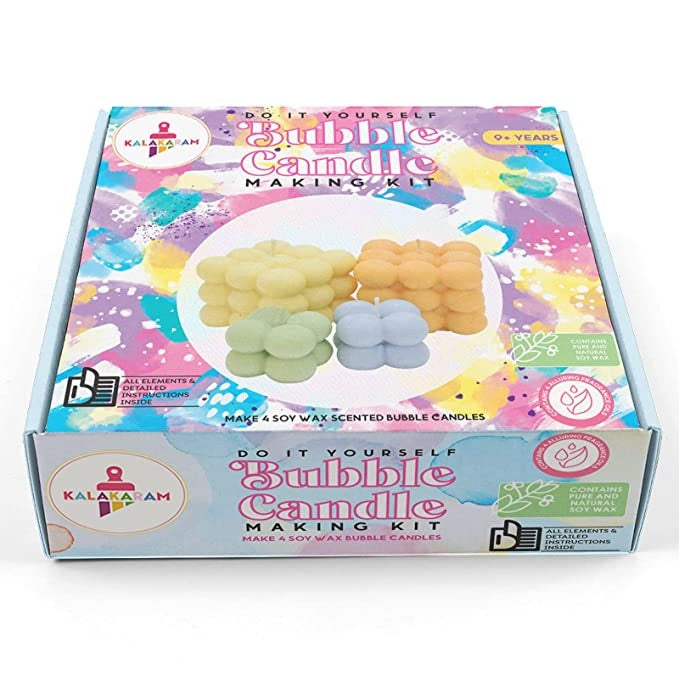 Bubble Candle Making Kit with Soy Wax, -ASNHC1217_B - Crossword.in 