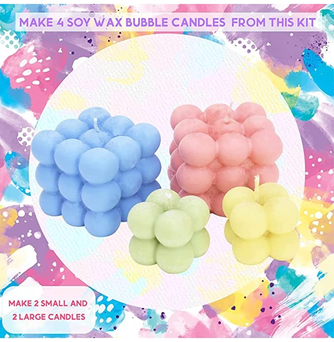Bubble Candle Making Kit with Soy Wax, -ASNHC1217_B - Crossword.in 