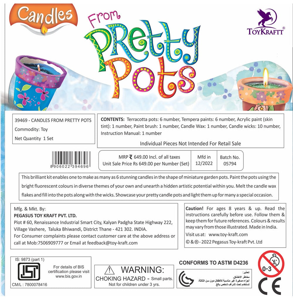 Candles From Pretty Pots | Crossword.in
