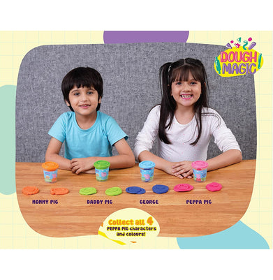 imagDough Magic Peppa Pig Dough Tubs 50g 6 Pack - DM100010
