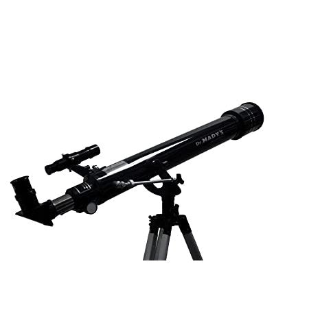 Dr. Mady's Telescope 700F60TX Refractor l 525X Zoom l 3 X Barlow Lens, 1.5X Erecting Eyepiece & Diagonal Mirror - Crossword.in 