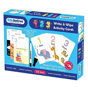 image //www.c...Eduketive 123 Numbers & Counting Write & Wipe Reusable Activity Writing Practice Preschool Learning Educational Game with Exercise Book