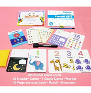 image //www.c...Eduketive 123 Numbers & Counting Write & Wipe Reusable Activity Writing Practice Preschool Learning Educational Game with Exercise Book