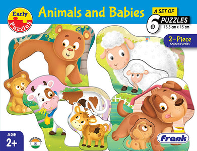 imagFrank Animals And Babies Early Puzzles 0-2 Years, 10%OFF, 3-5 Years, Beyond Books, Blocks & Construction, BOOKS5, Frank, Frank Animals And Babies 6 Puzz.Set 32902, Non Discounted Products, Puzzles, Teen, Toys & Games crossword.in