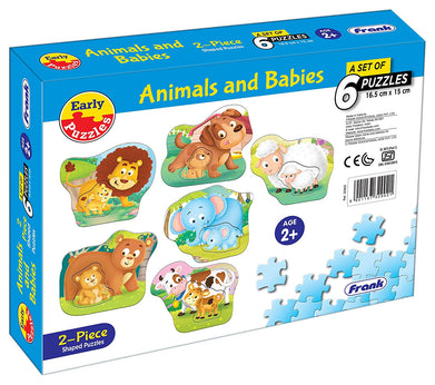 imagFrank Animals And Babies Early Puzzles 0-2 Years, 10%OFF, 3-5 Years, Beyond Books, Blocks & Construction, BOOKS5, Frank, Frank Animals And Babies 6 Puzz.Set 32902, Non Discounted Products, Puzzles, Teen, Toys & Games crossword.in