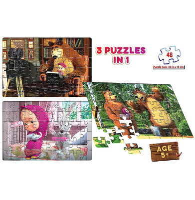 imagFrank Masha The Bear 3In1 Puzzle 10%OFF, 3-5 Years, 6-8 Years, Beyond Books, Blocks & Construction, BOOKS5, Frank, Frank Masha The Bear 3In1 Puzzle 70204, Non Discounted Products, Puzzles, Teen, Toys & Games crossword.in