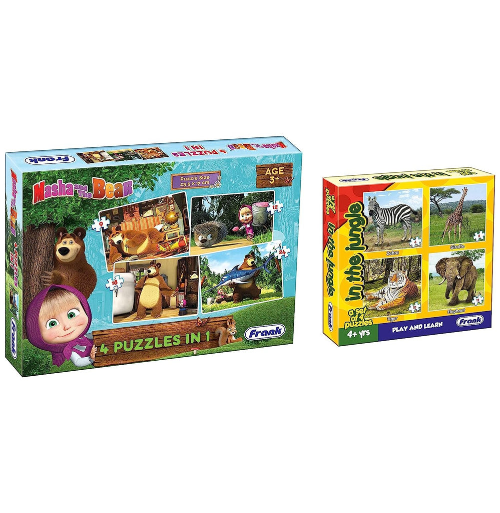 Frank Masha The Bear 4 In 1 Puzzle - Crossword.in 