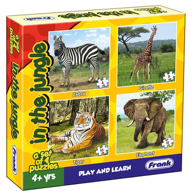 imagFrank Masha The Bear 4 In 1 Puzzle