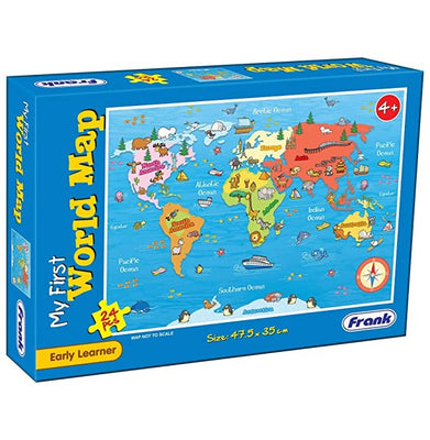 imagFrank My First World Map 24Pcs Puzzle