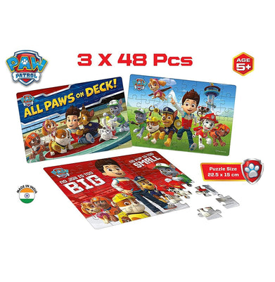imagFrank Paw Patrol 3 In 1 Puzzle - 48Pcs