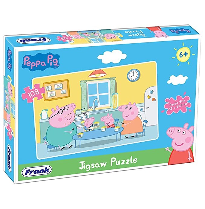 Peppa Pig Adventure Jigsaw Puzzle with 108 Colorful Pieces for Kids