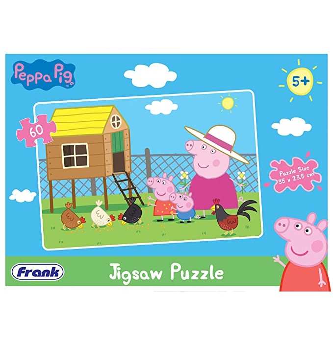 Peppa Pig 60-Piece Interactive Jigsaw Puzzle for Kids - Fun Learning Adventure!