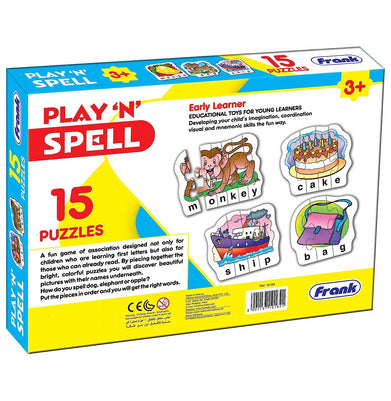 imagFrank Play 'N' Spell 15 Puzzle 10%OFF, 3-5 Years Toys & Games, 6-8 Years Toys & Games, Activity, Beyond Books, BOOKS5, Educational, Frank, Frank Play 'N' Spell 15 Puzzle, Non Discounted Products, Puzzles, Toys & Games crossword.in