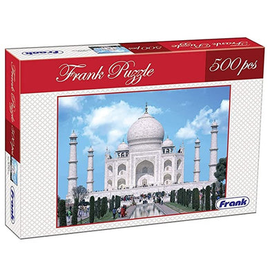 imagFrank Taj Mahal 500 Piece Jigsaw Puzzle – Fun Puzzles for Kids for Age 10+ and for Adults – Realistic Illustrations – Educational Puzzle Games for Focus, Memory, Mental Boost