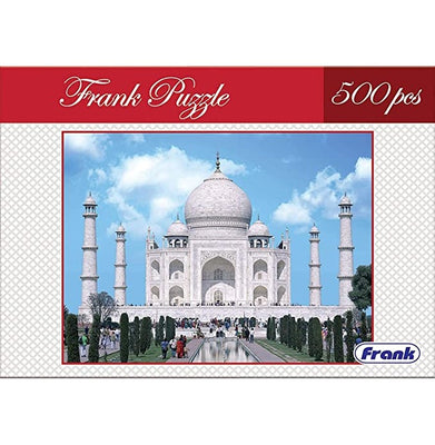 imagFrank Taj Mahal 500 Piece Jigsaw Puzzle – Fun Puzzles for Kids for Age 10+ and for Adults – Realistic Illustrations – Educational Puzzle Games for Focus, Memory, Mental Boost