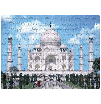 imagFrank Taj Mahal 500 Piece Jigsaw Puzzle – Fun Puzzles for Kids for Age 10+ and for Adults – Realistic Illustrations – Educational Puzzle Games for Focus, Memory, Mental Boost