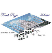 image //www.c...Frank Taj Mahal 500 Piece Jigsaw Puzzle – Fun Puzzles for Kids for Age 10+ and for Adults – Realistic Illustrations – Educational Puzzle Games for Focus, Memory, Mental Boost