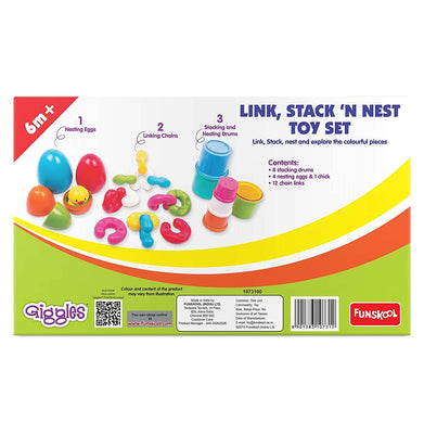 imagFunskool Link Stack N Nest Toys Set 1073100