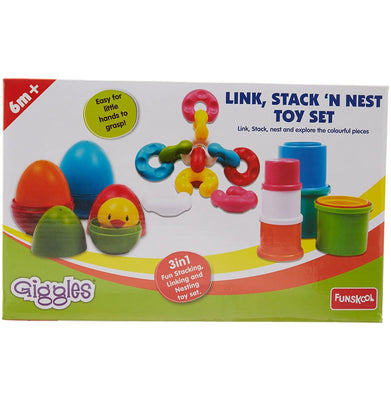 imagFunskool Link Stack N Nest Toys Set 1073100