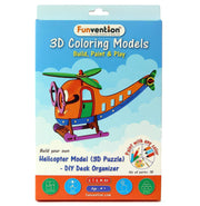 image //www.c...Funvention 3D Coloring Models Helicopter Model 3D Puzzle