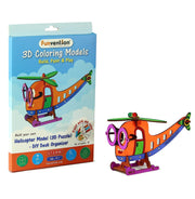 image //www.c...Funvention 3D Coloring Models Helicopter Model 3D Puzzle