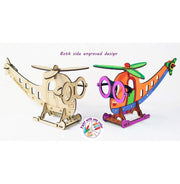 image //www.c...Funvention 3D Coloring Models Helicopter Model 3D Puzzle