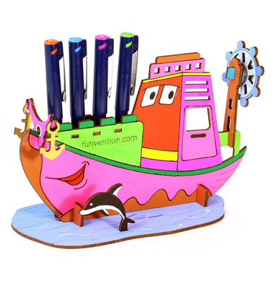 imagFunvention 3D Coloring Models Ship Model 3D Puzzle