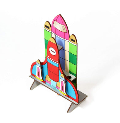 imagFunvention 3D Coloring Models Space Shuttle Model 3D Puzzle