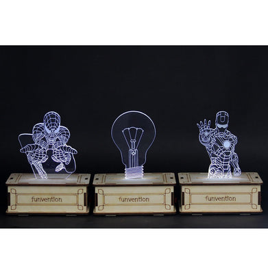 imagFunvention 3D Holographic Lamp - Superhero-Fsk3Dhlp01