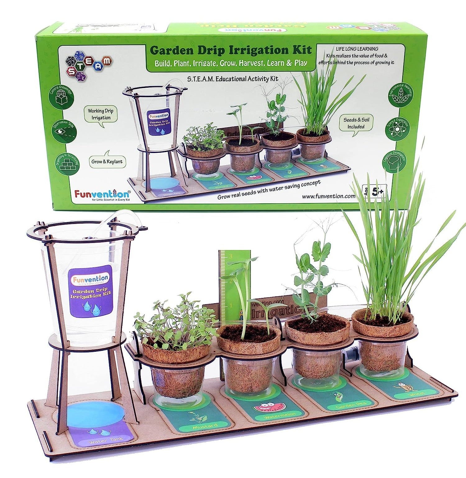 Funvention Garden Drip Irrigation Kit for Kids: Learn, Grow, and Play!
