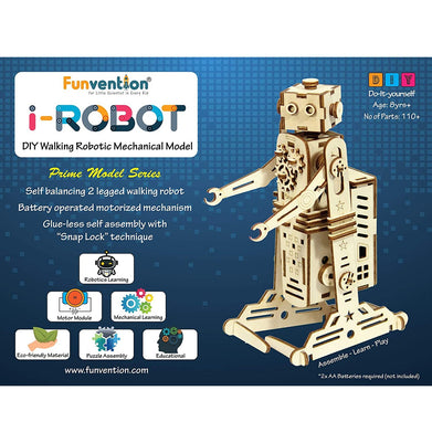 imagFUNVENTION I-ROBOT DIY WALKING ROBOTIC MODEL 10%OFF, 9-12 Years, Beyond Books, Blocks & Construction, BOOKS5, Educational, Funvention, FUNVENTION I-ROBOT DIY WALKING ROBOTIC MODEL, Non Discounted Products, Teen, Toys & Games crossword.in