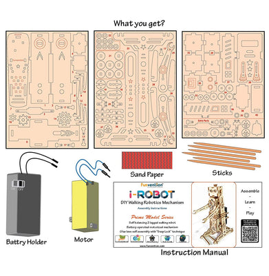 imagFUNVENTION I-ROBOT DIY WALKING ROBOTIC MODEL 10%OFF, 9-12 Years, Beyond Books, Blocks & Construction, BOOKS5, Educational, Funvention, FUNVENTION I-ROBOT DIY WALKING ROBOTIC MODEL, Non Discounted Products, Teen, Toys & Games crossword.in