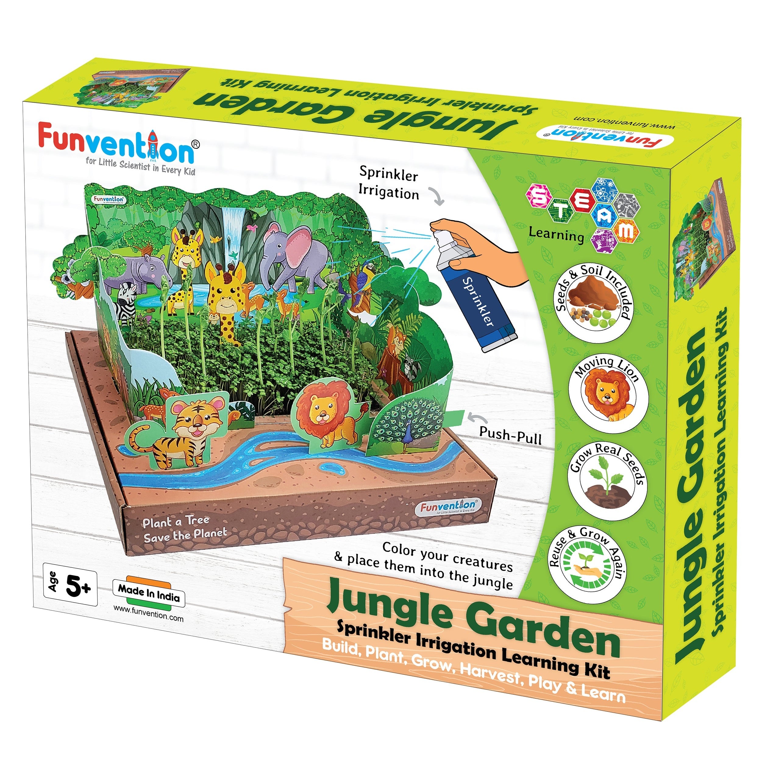 Jungle Adventure Sprinkler Garden Kit – Grow, Learn, and Play!